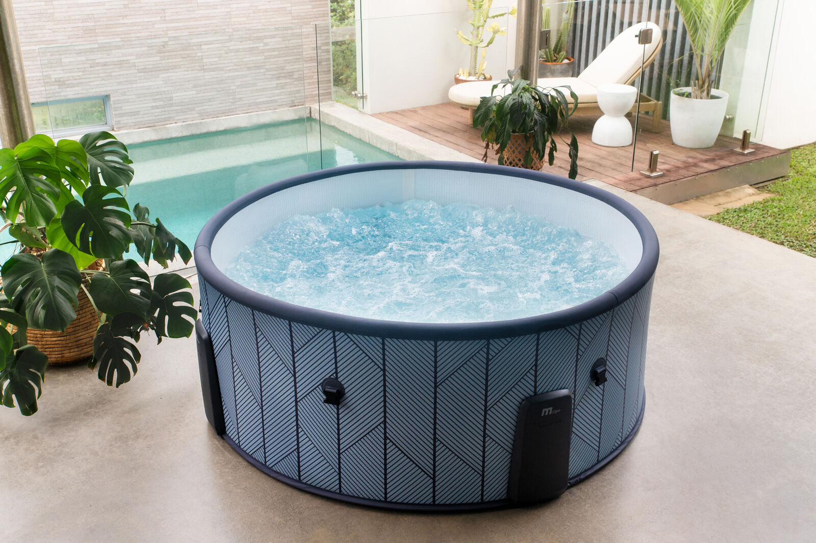 MSpa Whirlpool NEU TIDAL ECO 2026 inkl. App + Hydromassagedüsen & 138 Luftdüsen - 173 cm