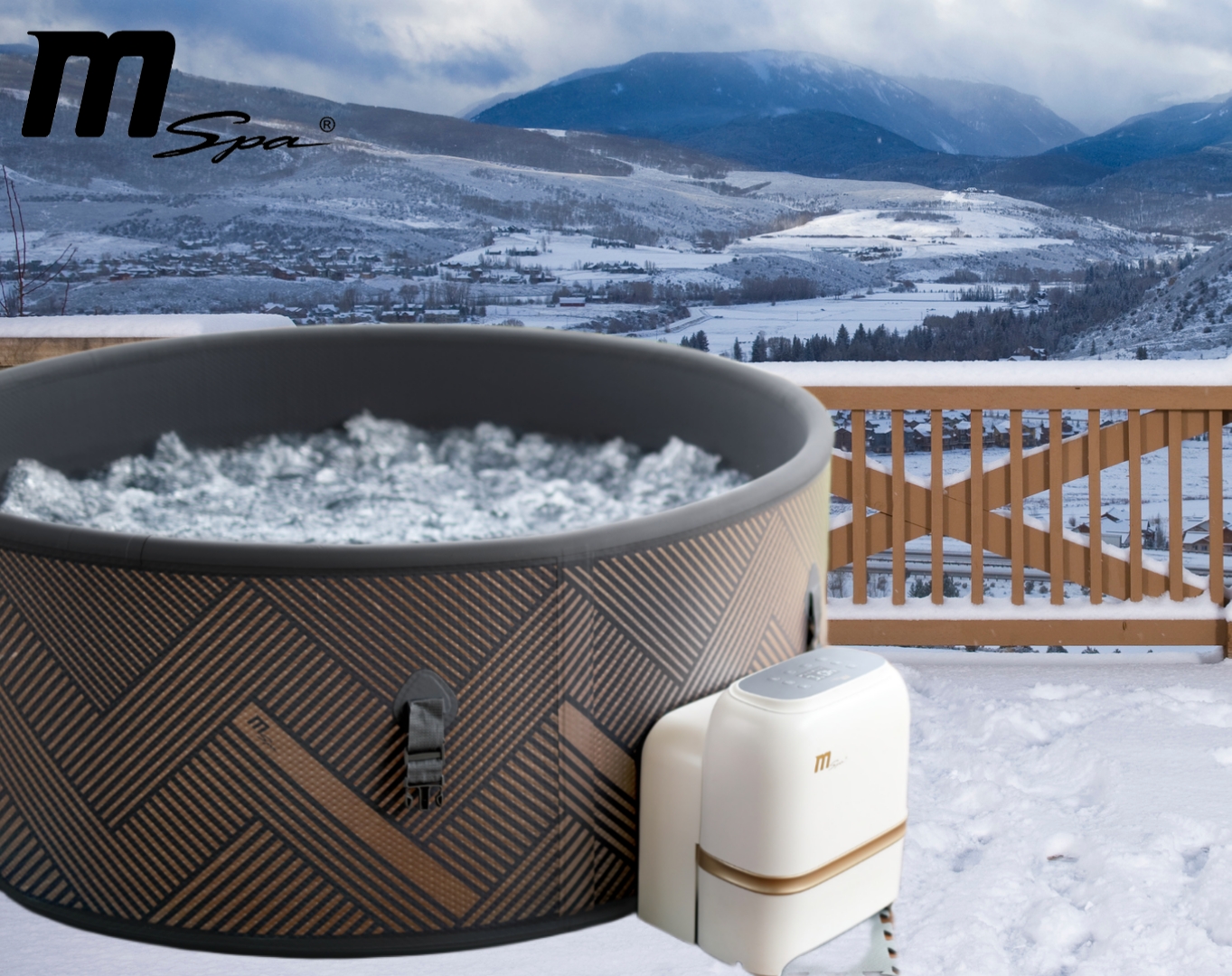 MSpa Whirlpool NEU MONO ECO 2026 - 6 Personen - inkl. App + 138 Luftdüsen - 173 cm