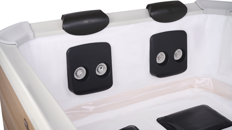 MSpa Whirlpool AMBER inkl. LED, WiFi, UVC - 120 Luftdüsen // 8 Hydromassagedüsen