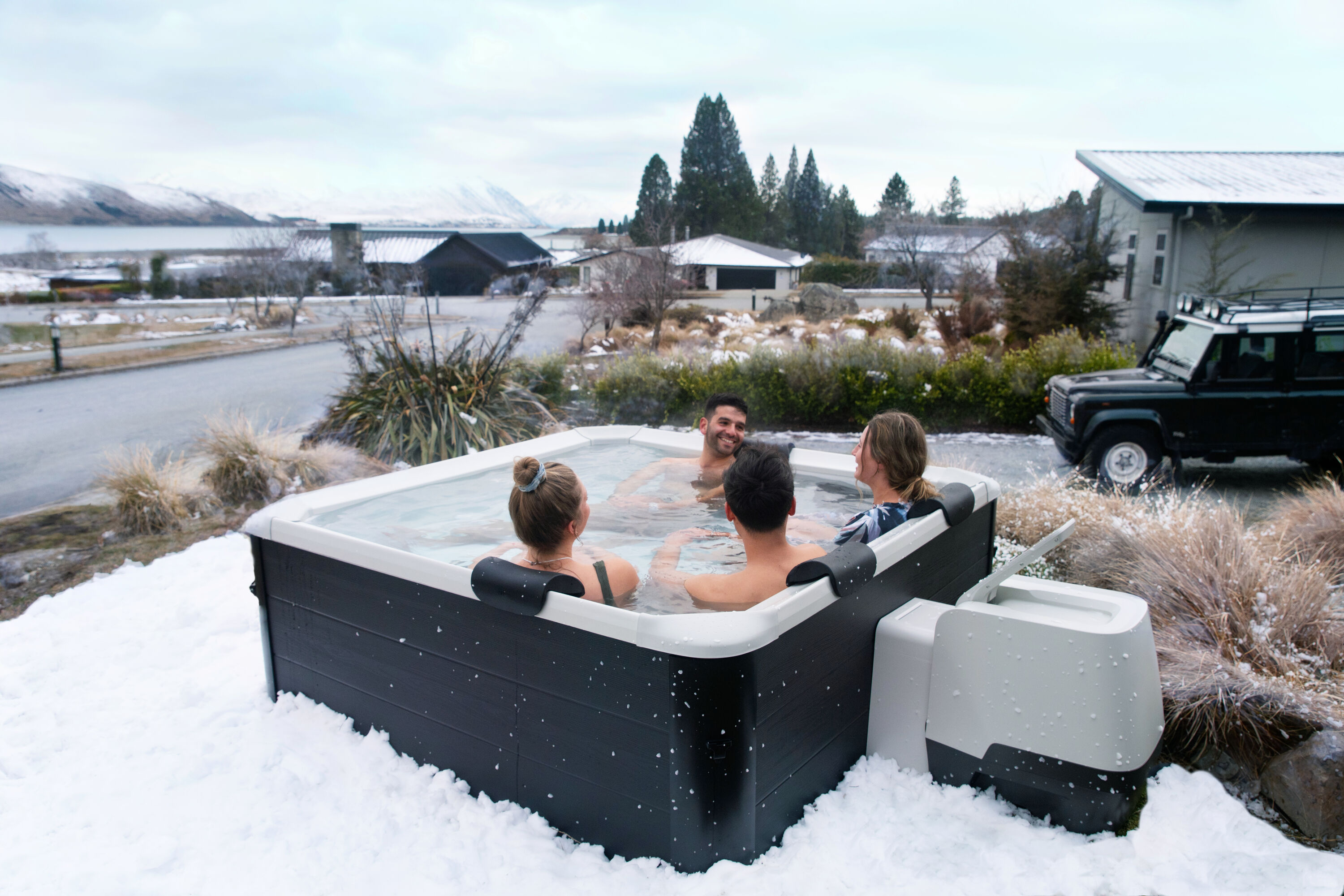 MSpa Whirlpool NEU OSLO AERO PLUS 2026 XXL 180cm inkl. App, LED, 8 Hydromassagedüsen, 140 Luftdüsen