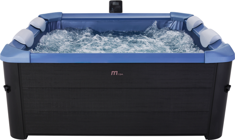 MSpa Whirlpool OSLO Sapphire inkl. LED / WiFi / UVC /  120 Luftdüsen / 8 Hydromassagedüsen F-SAW063W