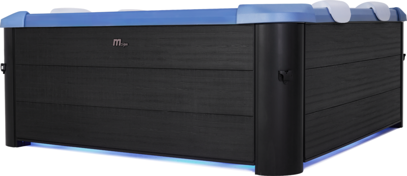MSpa Whirlpool OSLO Sapphire inkl. LED / WiFi / UVC /  120 Luftdüsen / 8 Hydromassagedüsen F-SAW063W