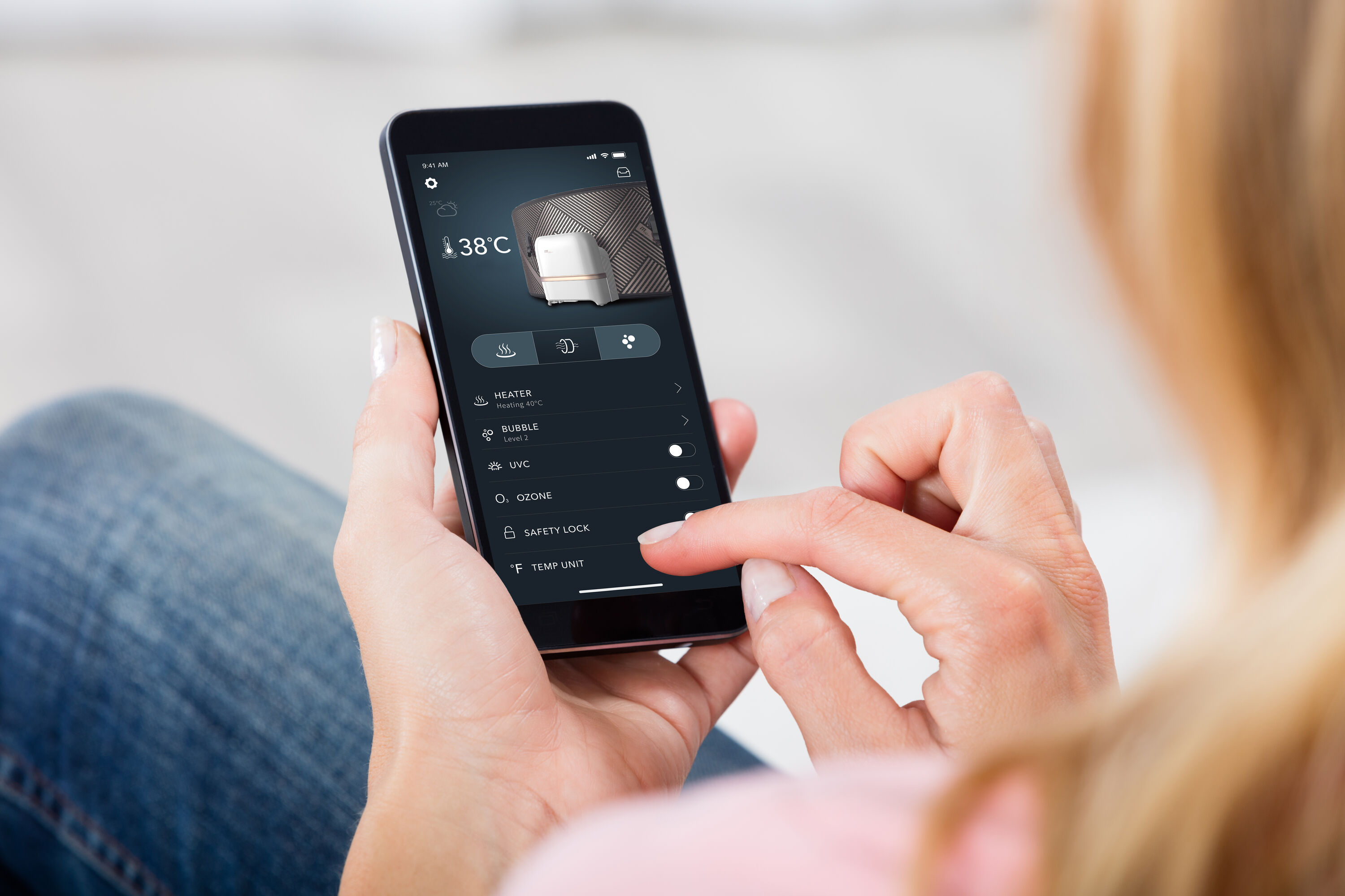 MSpa Whirlpool OSLO PLUS XXL 180 x 180 cm -  inkl. WiFi, LED, UVC