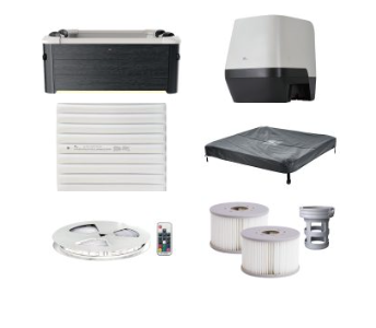 MSpa Whirlpool OSLO XL 160 x 160 cm - inkl. WiFi,App, LED, UVC