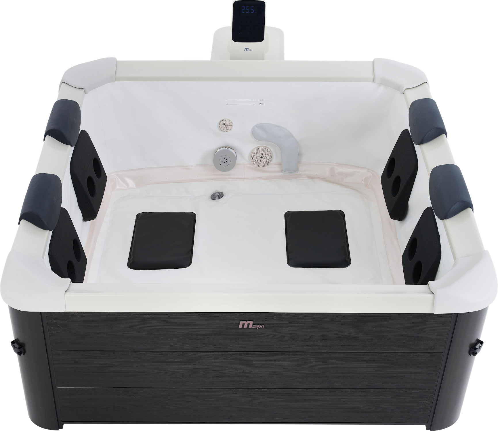 MSpa Whirlpool OSLO XL 160 x 160 cm - inkl. WiFi,App, LED, UVC