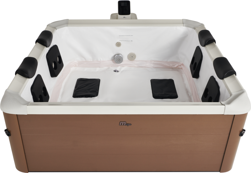 MSpa Whirlpool NEU AMBER AERO PLUS 2026 XXL 180cm inkl. App, LED, 8 Hydromassagedüsen, 140 Luftdüsen