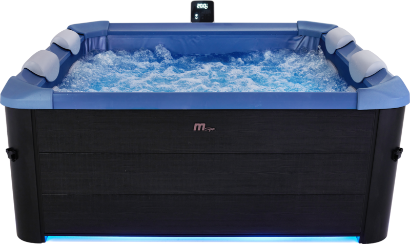 MSpa Whirlpool OSLO Sapphire inkl. LED / WiFi / UVC /  120 Luftdüsen / 8 Hydromassagedüsen F-SAW063W