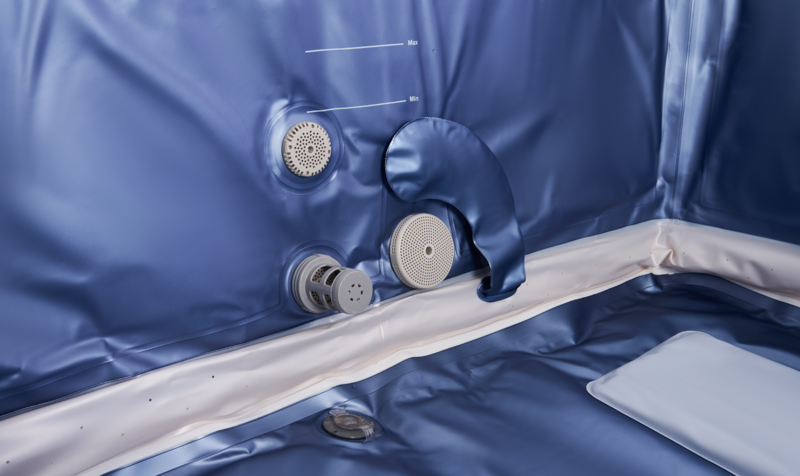 MSpa Whirlpool OSLO Sapphire inkl. LED / WiFi / UVC /  120 Luftdüsen / 8 Hydromassagedüsen F-SAW063W