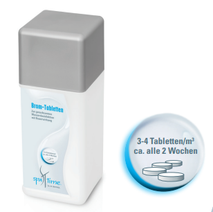 SpaTime Bayrol Brom Tabletten - Wasserpflege ideal für Whirlpool Pflege 20g Tabletten - 0,8 kg