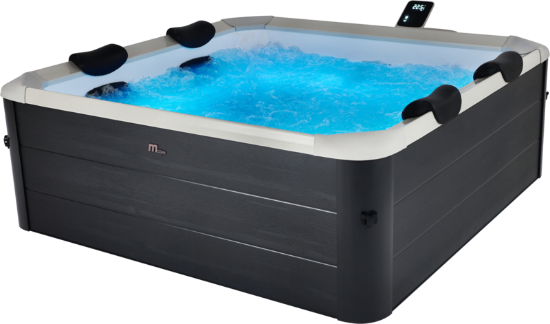 MSpa Whirlpool NEU OSLO AERO PLUS 2026 XXL 180cm inkl. App, LED, 8 Hydromassagedüsen, 140 Luftdüsen